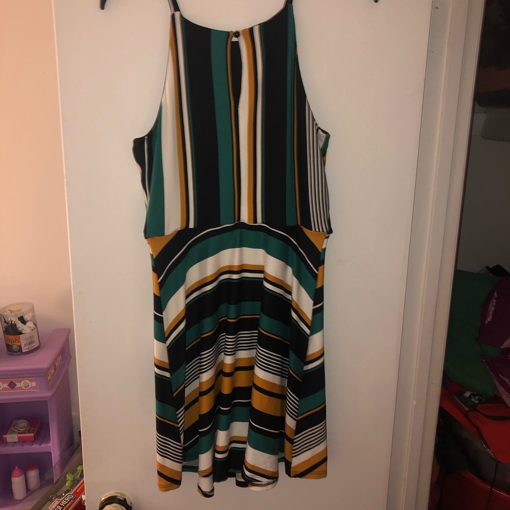 Colorful bright and soft halter dress